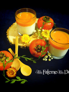 عکسی از دستور پودینگبا سس خرمالو