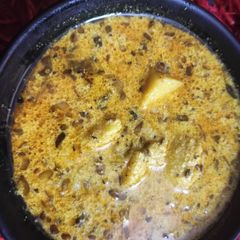 A picture of Buttermilk aloo ki sabji.