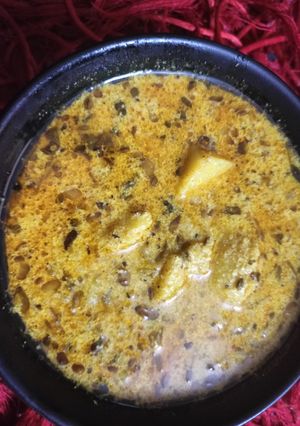 A picture of Buttermilk aloo ki sabji.
