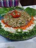 Vegetable sprouted salad