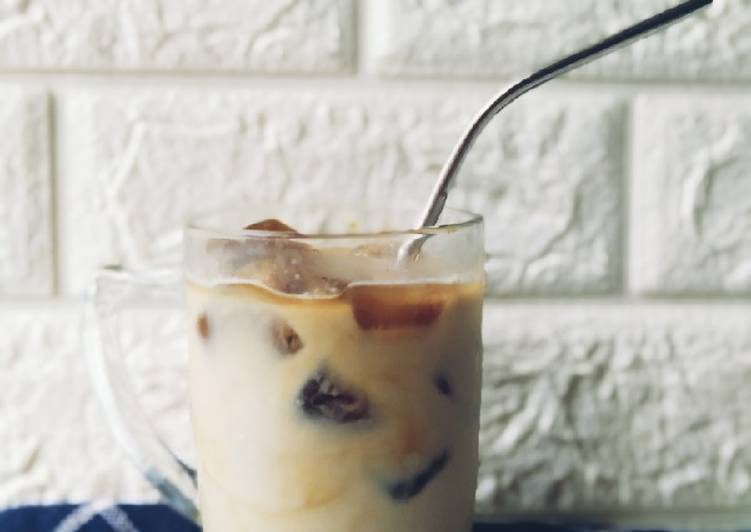 Cara Gampang Membuat Es kopi susu Jepang Anti Gagal