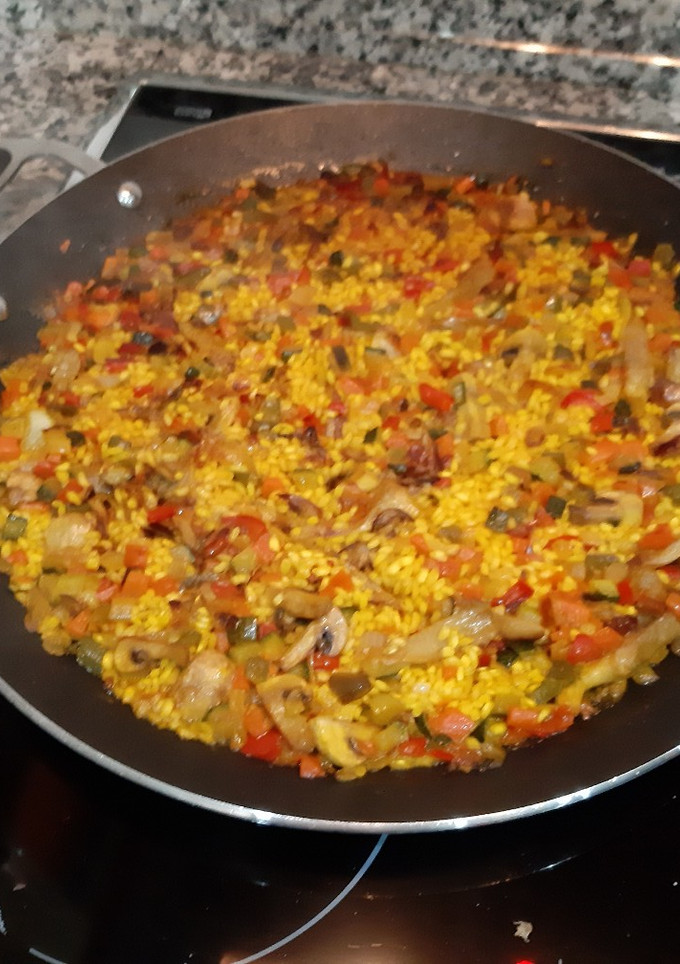 Una foto de Paellas de verduras