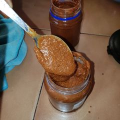 Home Made peanut Butter using Blender A picture of Home Made peanut Butter using Blender.
