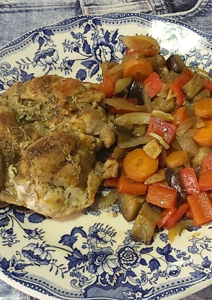 Una foto de Pollo "improvisado" con especias
