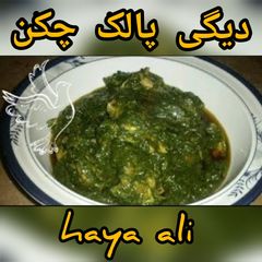 A picture of Degi palak chicken.