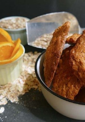 Una foto de Galletas de avena y naranja saludables 🍊✨️