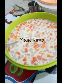 Foto resep Es buah kolang-kaling krimer