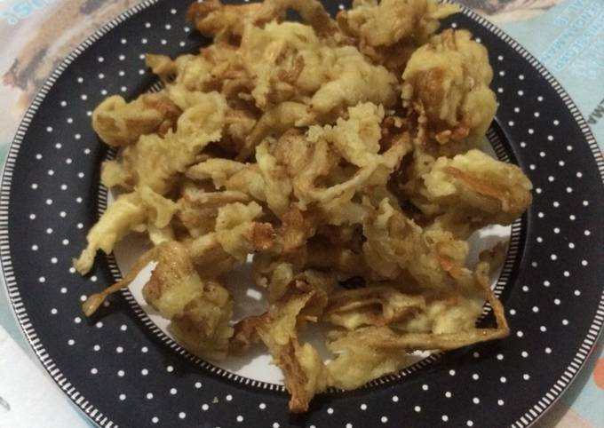 Jamur crispy renyah tanpa telur 
#bandung_recookwinakartika