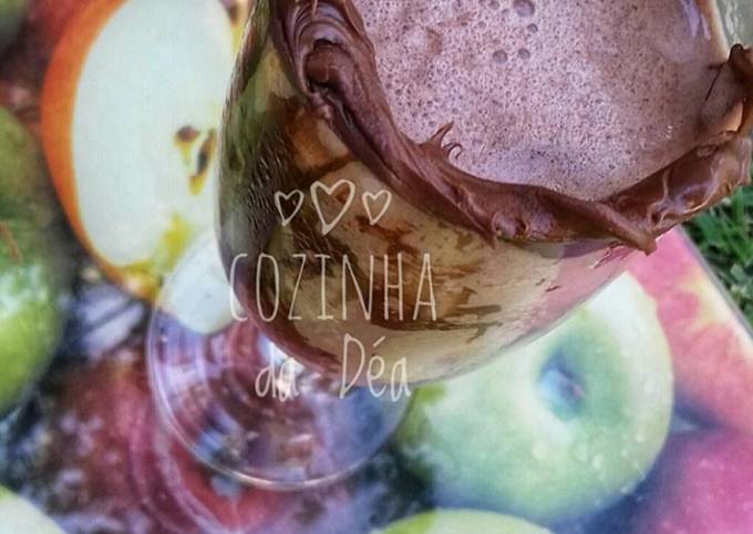 Milk shake de chocolate com Nutella