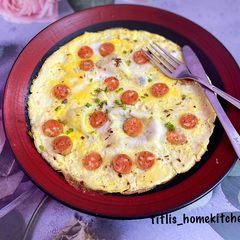 A picture of 3 Spices Sausage Omellete.