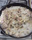 Fajitas de pollo a la crema