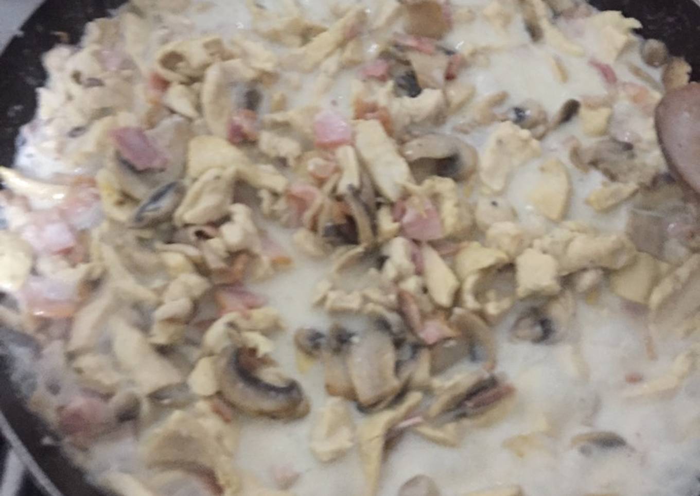 Fajitas de pollo a la crema