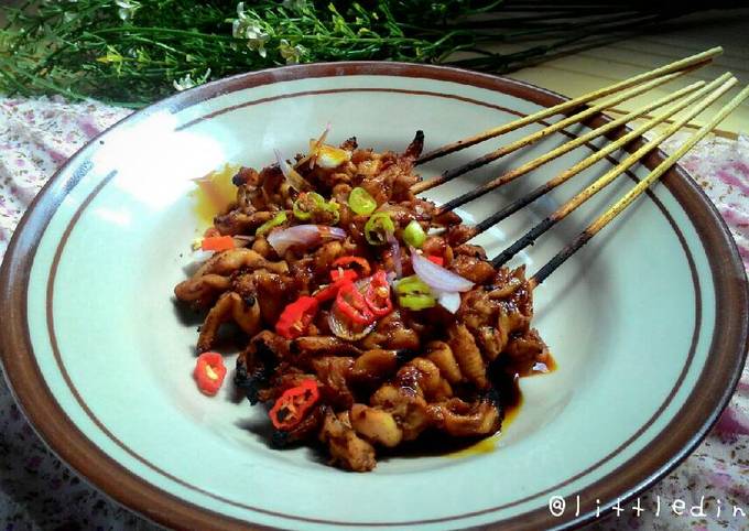 Bagaimana Menyiapkan Sate jamur tiram bumbu kacang Anti Gagal