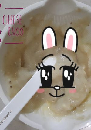 Foto resep Banana Cheese Oatmeal + EVOO (6m+)