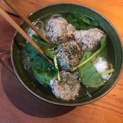 Pork meatball pho A picture of Pork meatball pho.