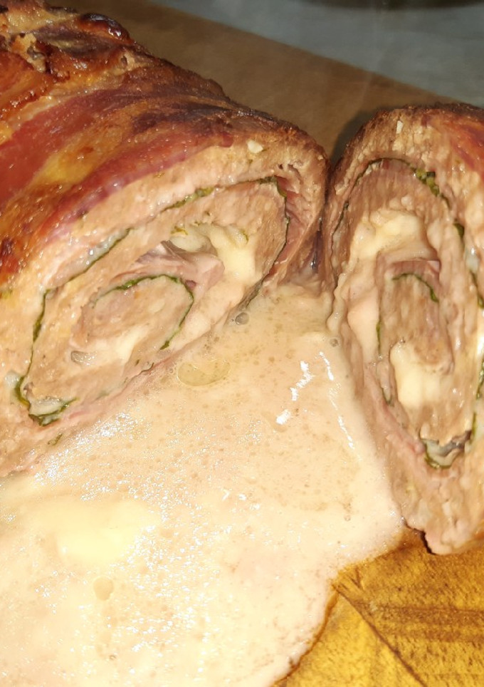 Una foto de Rollo de carne picada