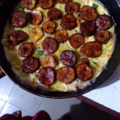A picture of Scrambled plantation egg frittas.