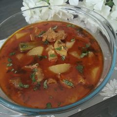 A picture of Louki gosht.