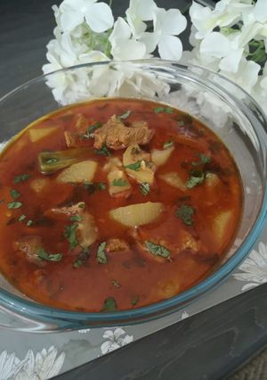 A picture of Louki gosht.