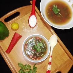 A picture of Sabudana soup.