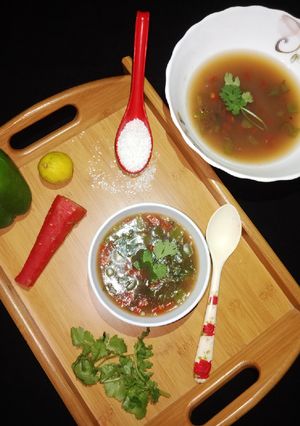 A picture of Sabudana soup.