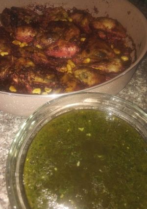 صورة لوصفة ملوخية ودجاج