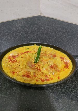 A picture of Rajasthani Dahi Pyaaz ki sabji.