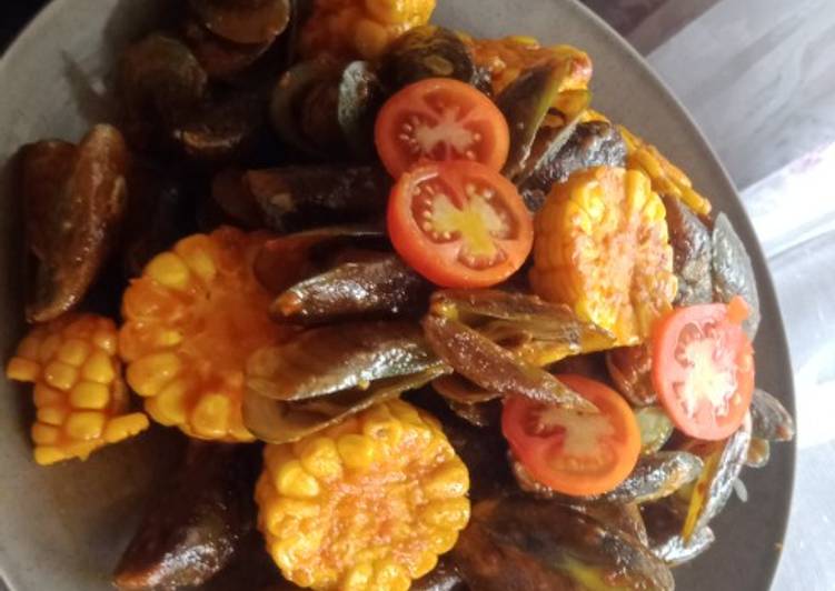 Kerang hijau saos padang