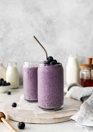 A picture of Blueberry smoothie.