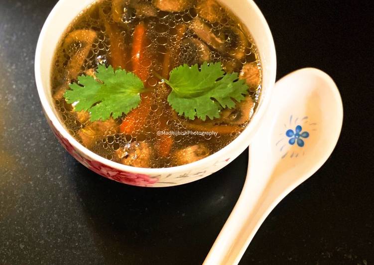 Recipe of Speedy Mushroom Hot and Sour Soup