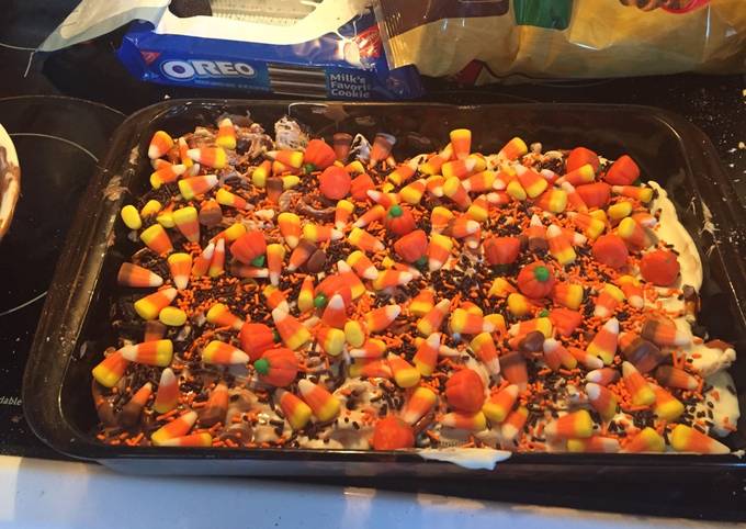 Candy corn bark