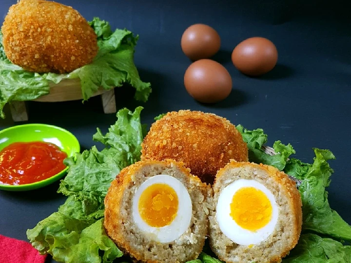 Langkah Mudah untuk Membuat Resep  253. Scotch Eggs yang Bikin Ngiler, Enak