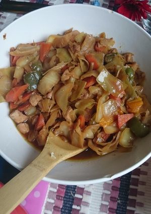 صورة لوصفة طريقة عمل دجاج بالخضار