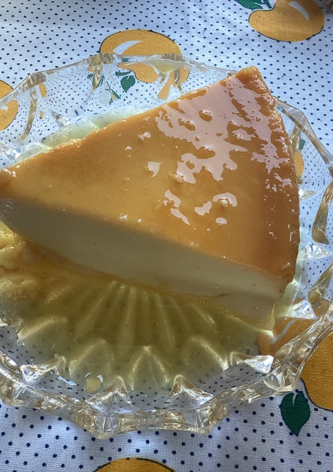 Una foto de Flan de coco