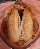 Pollo al horno con especias y mantequilla