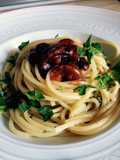 Spaghetti con huevas de erizos