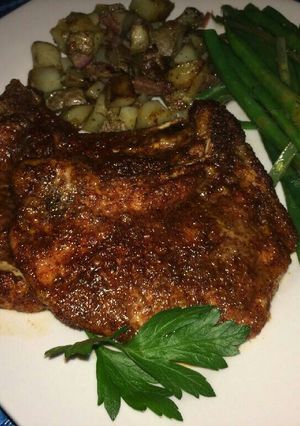 A picture of Sweet and Spicy Pork Chops.