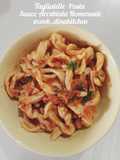 Tagliatelle Pasta Sauce Arrabiata Homemade