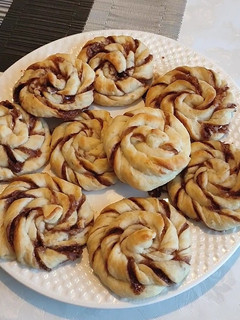 Nutellás csavart recept fotója