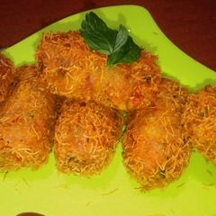 A picture of Indian Cheddar Cheese Croquettes.
