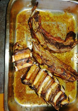 Una foto de Asado de tira al merkén