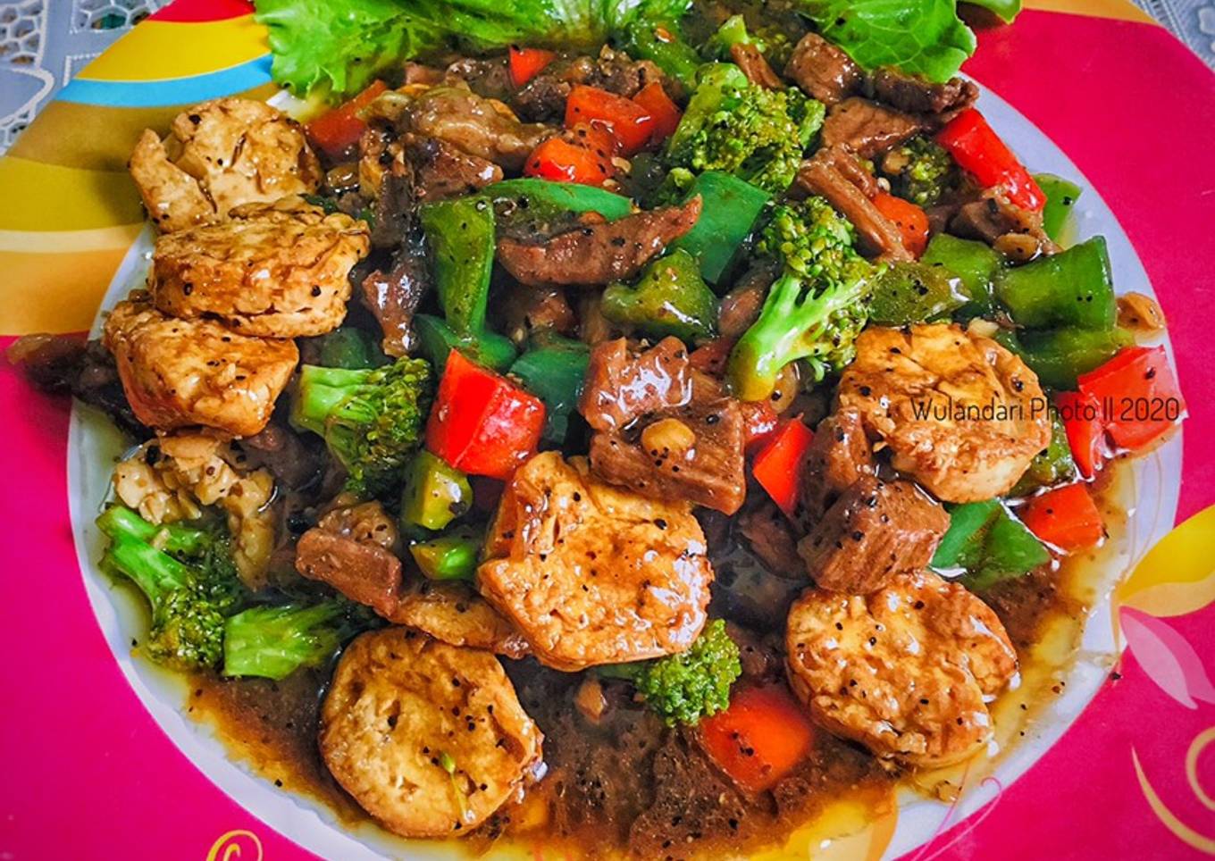 Tofu Daging Sapi Lada Hitam
