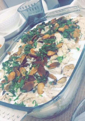 صورة لوصفة فتة الدجاج