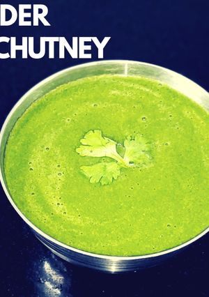 A picture of Coriander Garlic Chutney.
