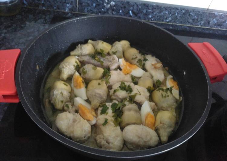 Rape en salsa verde