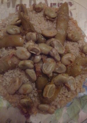 صورة لوصفة بربوشة بالفول