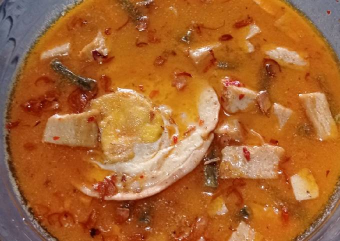 Cara Membuat Kacang panjang + tahu kuah santan Wajib Dicoba