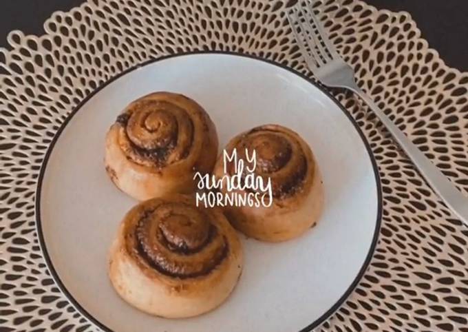 Hình của món Pillowy cinnamon rolls | Bánh quế mềm như gối 😋 #bepvangchallenge.