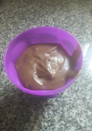 Una foto de Postre de leche  / chocolate/light