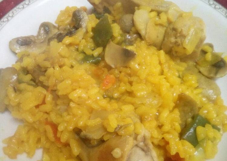 Paella de conejo a mi manera